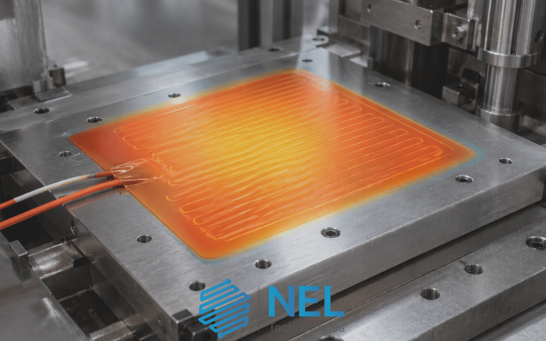 Flexible heater bonded to a metal plate showing how mounting and heat transfer affect lifespan.